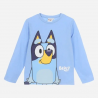Camiseta manga larga niño Bluey celeste 3 años 98cm CONFECCIONADA CON MATERIALES RECICLADOS