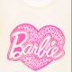 Camiseta niña manga larga Barbie blanca 8 años 128cm