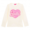 Camiseta niña manga larga Barbie blanca 10 años 140cm