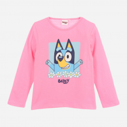 Camiseta manga larga niña Bluey rosa 3 años 98cm CONFECCIONADA CON MATERIALES RECICLADOS