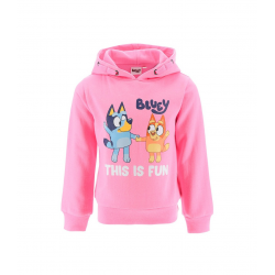 Sudadera niña Bluey rosa fucsia 4 años 104cm CONFECCIONADA CON MATERIALES RECICLADOS