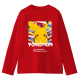 Camiseta infantil manga larga Pokemon - Pikachu Electrifying! roja 10 años 140cm