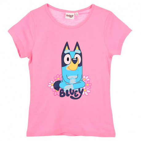 Camiseta niña Bluey rosa 4 años 104cm CONFECCIONADA CON MATERIALES RECICLADOS