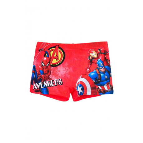 Bañador boxer niño Marvel - Spider-man, Iron Man y Capitán América rojo 8 años 128cm