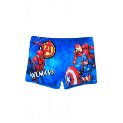 Bañador boxer niño Marvel - Spider-man, Iron Man y Capitán América azul 6 años 116cm