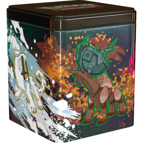 Lata apilable de cartas Pokemon Q1 2025 con Ting-Lu, Chien- Pao, Chi-Yu y Wo-Chien (Inglés)