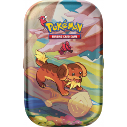 Mini lata de sobres de cartas Pokémon Vibrant Paldea - Oricorio & Dachsbun (inglés)
