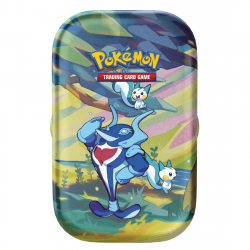 Mini lata de sobres de cartas Pokémon Vibrant Paldea - Pachirisu & Palafin (inglés)