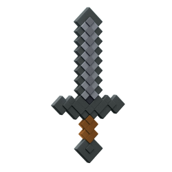 Réplica de plástico Espada Minecraft - Espada de Piedra 43cm