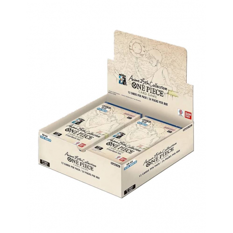 Caja de 24 sobres One Piece TCG EB-02 Extra Booster Anime 25th Collection (inglés)