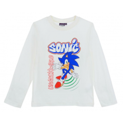 Camiseta niño manga larga Sonic - Unstoppable blanca 8 años 128cm